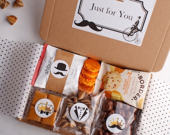 A Little Gentlemanly Afternoon Tea | Letterbox Gift Hamper | Fathers Day Treat | Tea | Coffee | For Him | Dad | Grandad | Uncle | Birthday