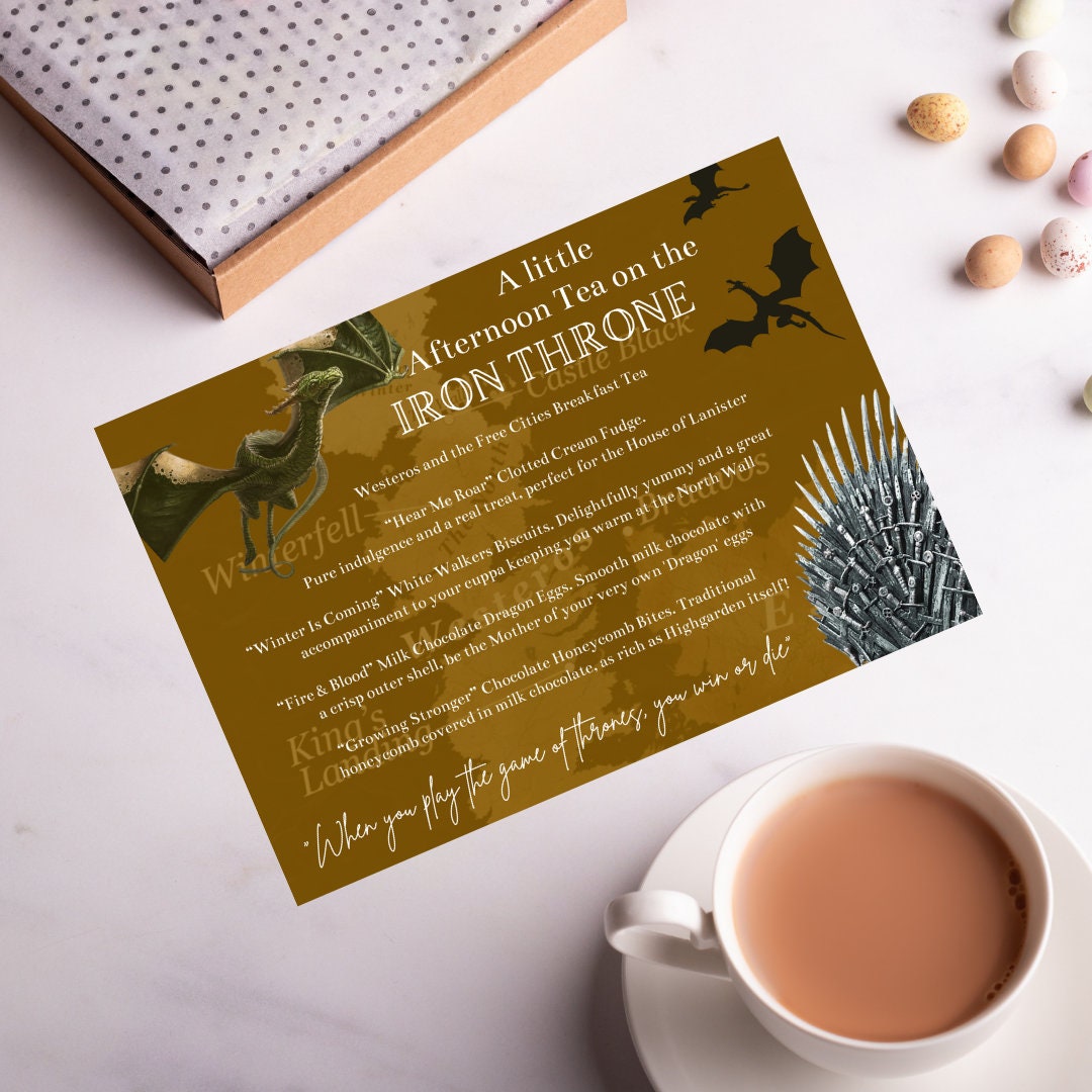A Little Afternoon Tea On The Iron Throne Inspired By Game Etsy A Little Afternoon Tea On The Iron Throne Inspired By Game Etsy