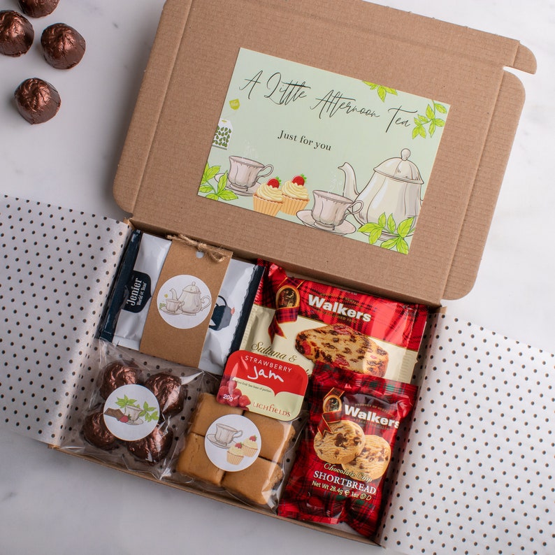 A Little Afternoon Tea Letterbox Hamper Cream Tea Etsy UK