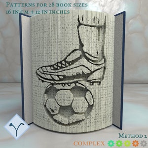 Sport Calcio: Modello libro pieghevole, Istruzioni per tagliare e piegare libri e solo taglio, struttura + modelli gratuiti