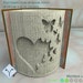 Heart + Butterfly: Book Folding Pattern, Instruction DIY folded book art, cut and fold books & only cut + free patterns + free texture 