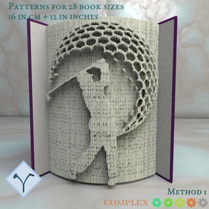 Golfista: Modello di libro pieghevole, Istruzioni per tagliare e piegare libri e tagliare solo, struttura + modelli gratuiti