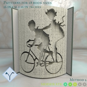I Bambini In Bicicletta: Modello di libro pieghevole, Istruzioni per tagliare e piegare libri e tagliare solo, struttura + modelli gratuiti