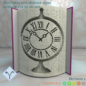 Steampunkklok: doe-het-zelf knipkunst, boekvouwpatroon en instructies (pdf)