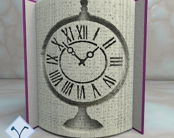 Steampunk Clock: DIY Cut & Fold Art, Book Folding Pattern and Instructions (PDF)