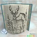 Deer In Mountains: Book Folding Pattern, Instruction DIY folded book art, cut and fold books & only cut + free patterns + free texture 
