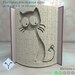 Surprised Cat: Book Folding Pattern, Instruction DIY folded book art, cut and fold books & only cut + free patterns + free texture 