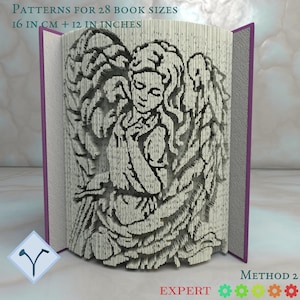 Angelo Custode: Modello di libro pieghevole, Istruzioni per tagliare e piegare libri e tagliare solo, struttura + modelli gratuiti