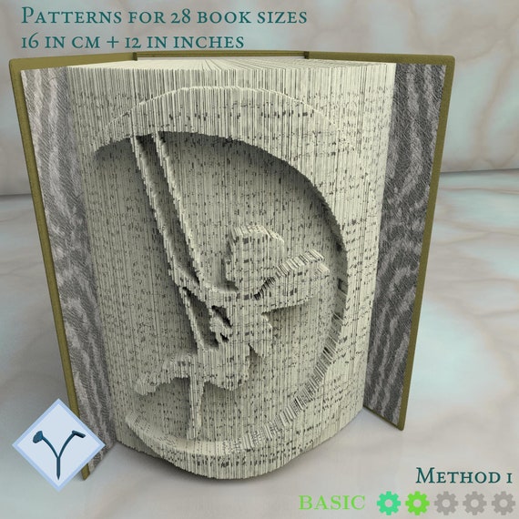 Fairy: Book Folding Pattern book folding art patterns folded book patterns book art DIY Template /& Instruction Foldbook