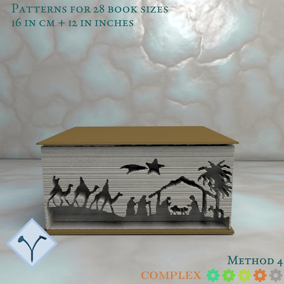 Holy Family - Nativity: Book Folding Pattern, Instruction DIY Folded ...