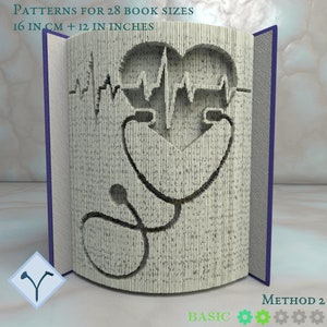 Medicina - Stetoscopio: Modello di libro pieghevole, Istruzioni per tagliare e piegare libri e tagliare solo, struttura + modelli gratuiti