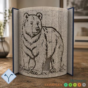 Bear: DIY Cut & Fold Art, Book Folding Pattern and Instructions (PDF)