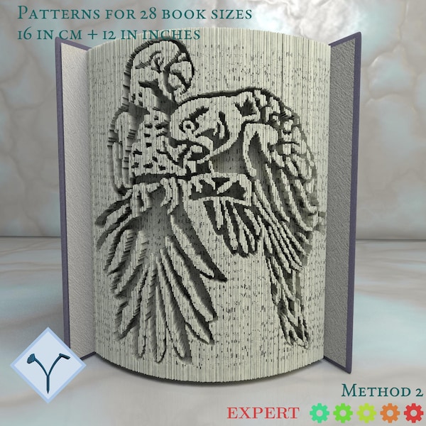 Parrots: DIY Cut & Fold Art, Book Folding Pattern and Instructions (PDF)