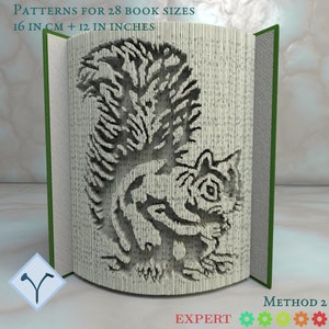 Scoiattolo: Modello libro pieghevole, Istruzioni per tagliare e piegare libri e solo taglio, trama + modelli gratuiti