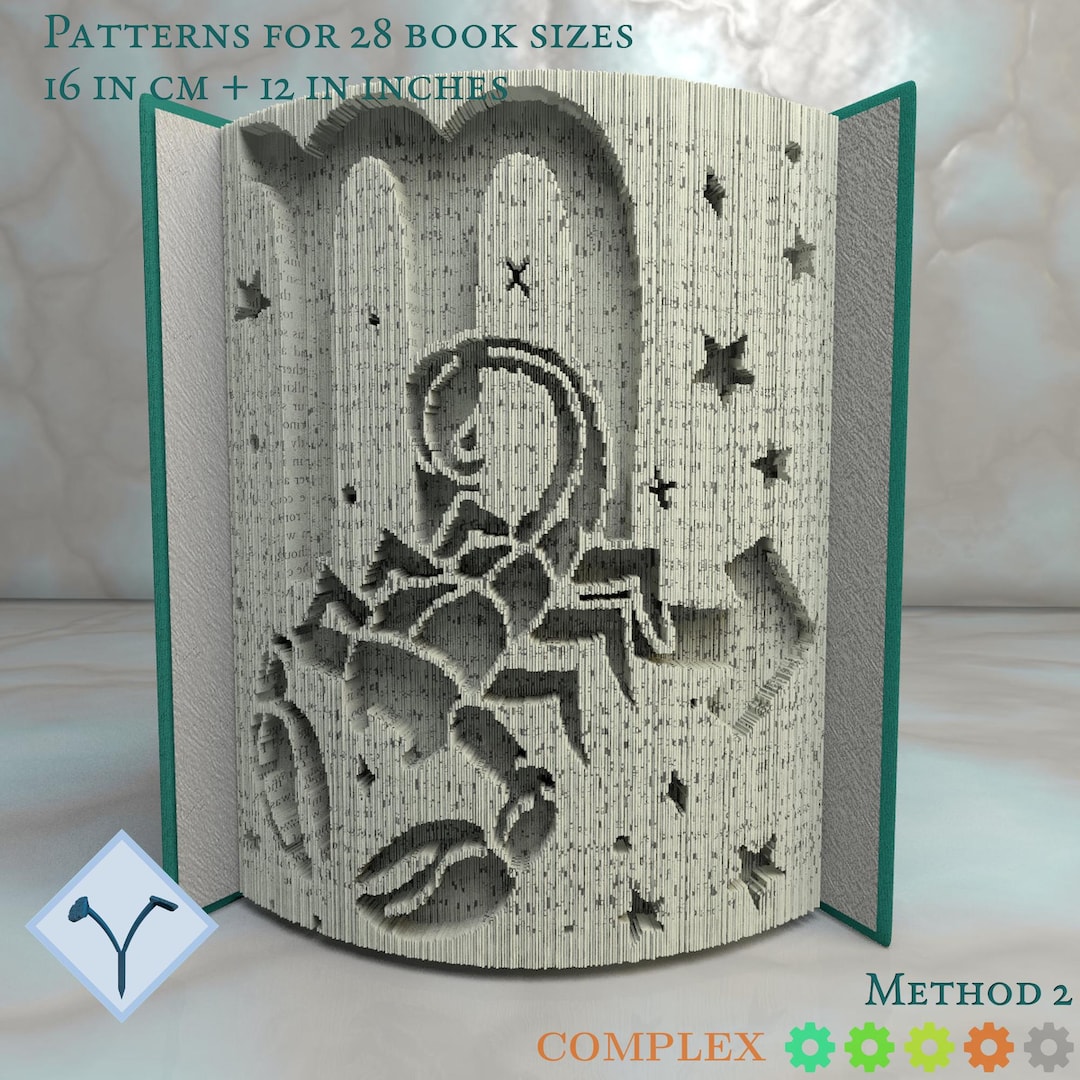 Zodiac Symbol - Scorpius: DIY Cut & Fold Art, Book Folding Pattern and ...