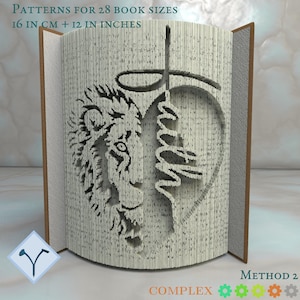 Fede Del Leone - Cuore Leone: Modello libro pieghevole, Istruzioni per tagliare e piegare libri e solo taglio, struttura + modelli gratuiti