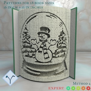Natale; Globo Di Neve: Modello libro pieghevole, Istruzioni per tagliare e piegare libri e solo taglio, struttura + modelli gratuiti