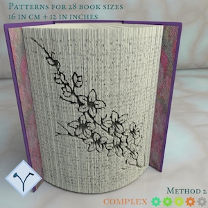 Fiori Di Ciliegio: Modello di libro pieghevole, Istruzioni per tagliare e piegare libri e tagliare solo, struttura + modelli gratuiti