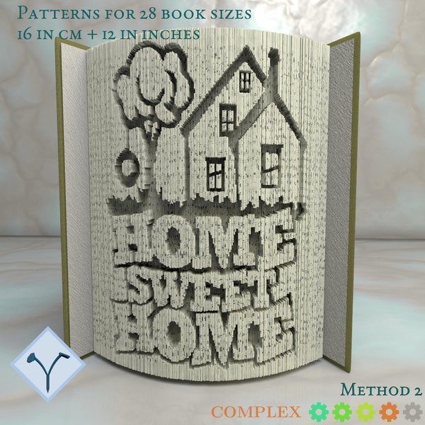 Home: Book Folding Pattern, Instruction DIY folded book art, cut and fold books & only cut + free patterns + free texture