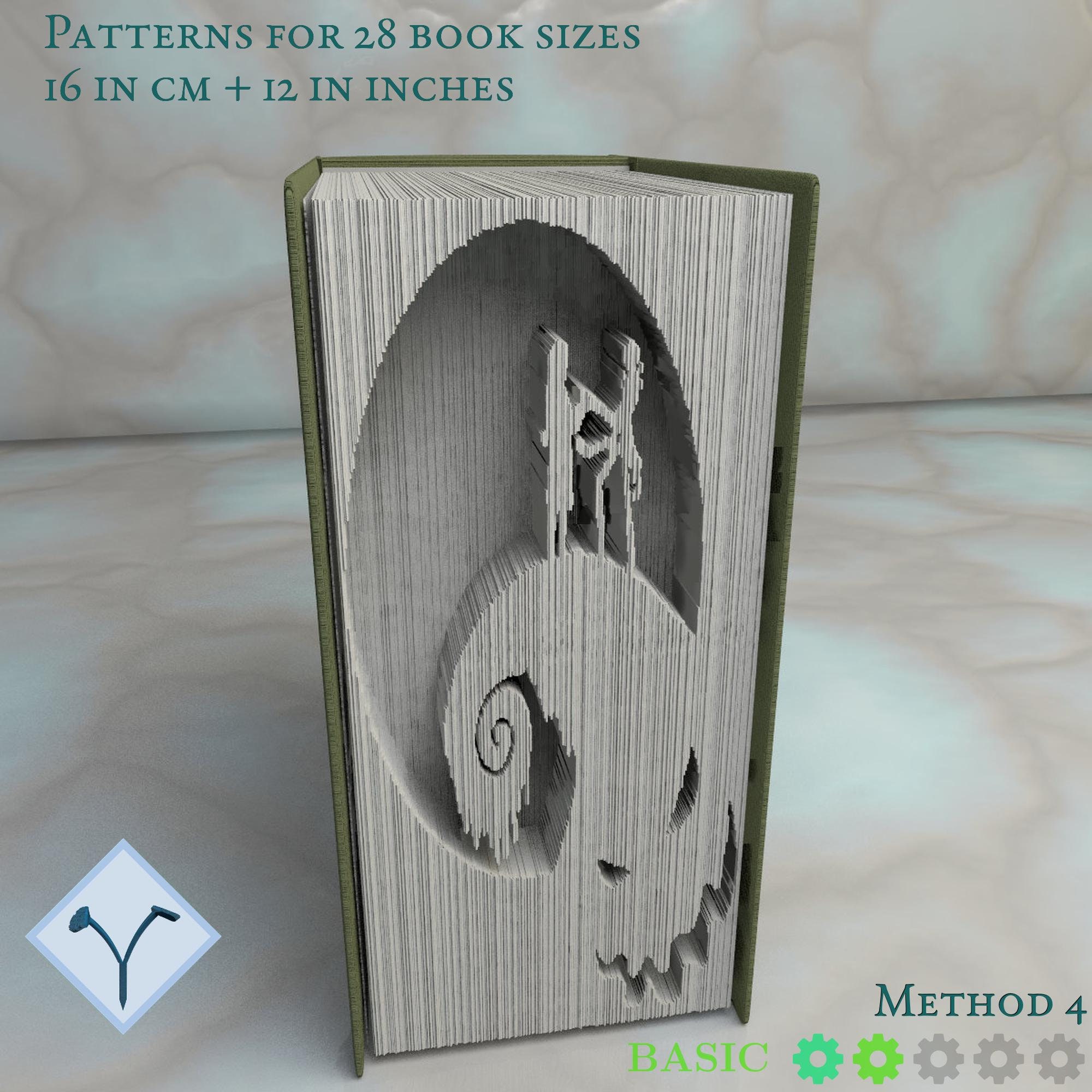 Nightmare Before Christmas Book Folding Pattern Instruction Etsy