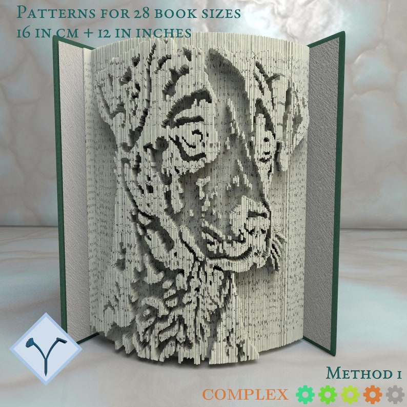 free patterns Instruction DIY folded book art Jack Russell Terrier: Book Folding Pattern cut and fold books /& only cut free texture