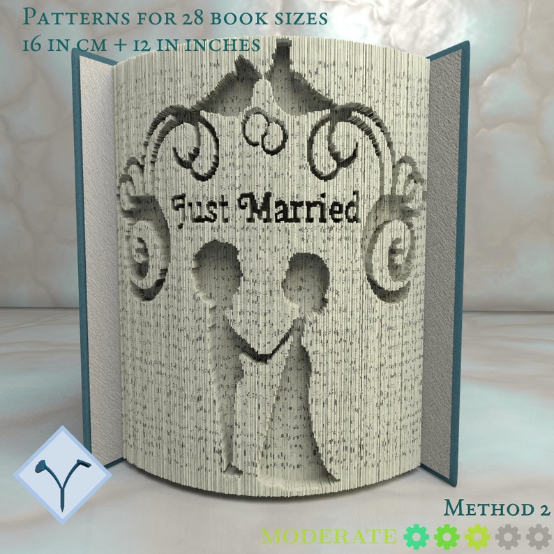 Newlyweds-just Married: Book Folding Pattern Instruction DIY | Etsy