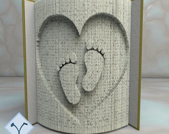 Les Pieds De Bébé: Patron Pour Livre Plié, Instruction bricolage livre art plié, pliés-découpés + modèles gratuits + texture gratuite