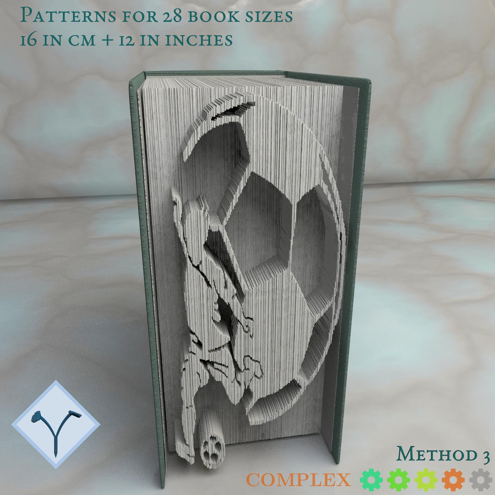 Sport Football Soccer Player Book Folding Pattern Etsy