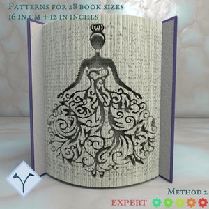 Sposa E Abito Da Sposa: Modello libro pieghevole, Istruzioni per tagliare e piegare libri e solo taglio, struttura + modelli gratuiti
