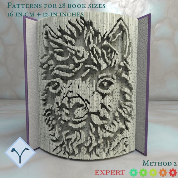 Alpaca Face Llama: Book Folding Pattern Instruction DIY - Etsy