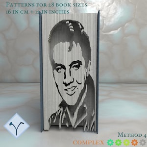 Cantante - Elvis Presley: Modello di libro pieghevole, Istruzioni per tagliare e piegare libri e tagliare solo, struttura + modelli gratuiti