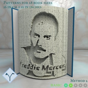 Cantante - Freddie Mercury: Modello di libro pieghevole, Istruzioni per tagliare e piegare libri e tagliare solo, struttura gratuiti