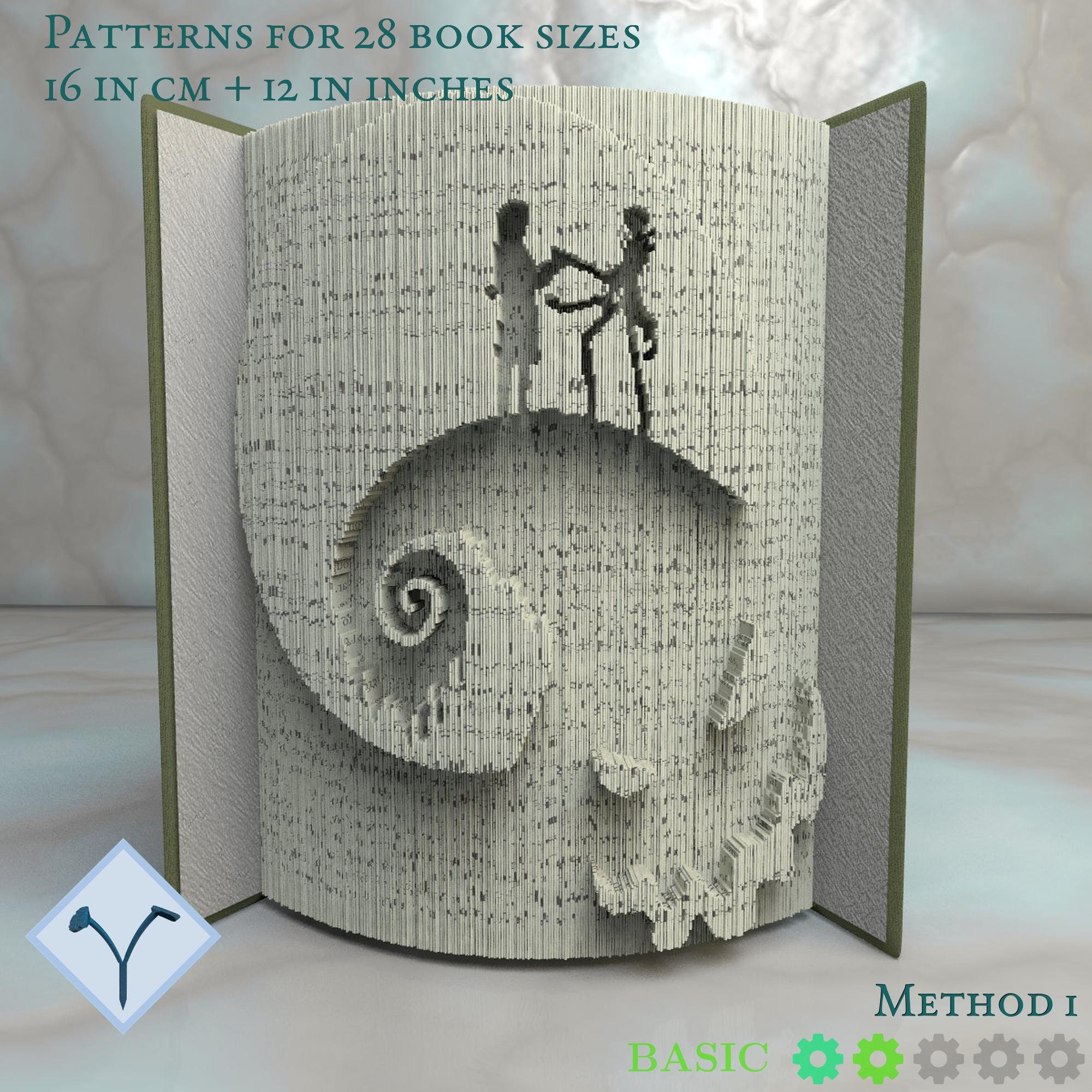 Nightmare Before Christmas Book Folding Pattern Instruction Etsy
