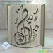 Treble Clef + Notes: Book Folding Pattern, Instruction DIY folded book art, cut and fold books & only cut + free patterns + free texture 