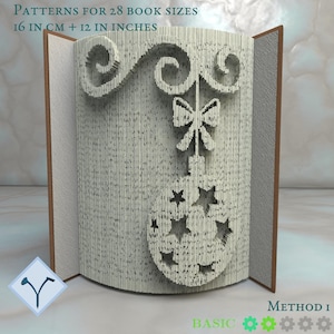 Palla Di Natale: Modello di libro pieghevole, Istruzioni per tagliare e piegare libri e tagliare solo, struttura + modelli gratuiti