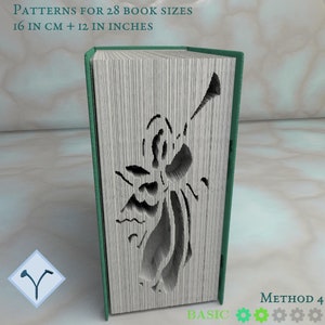 Angel: Book Folding Pattern, Instruction DIY Folded Book Art, Cut and ...