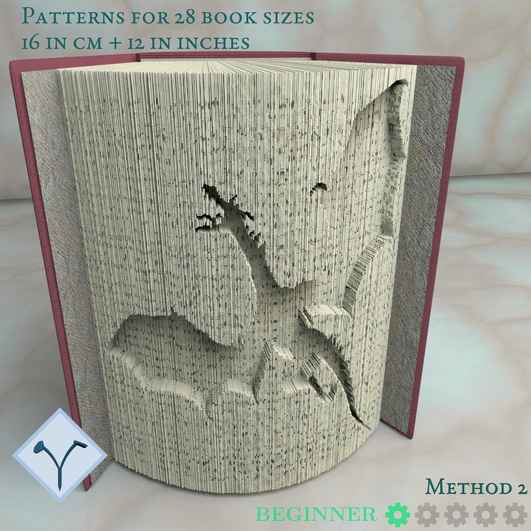 Flying Dragon: DIY Cut & Fold Art, Book Folding Pattern and ...