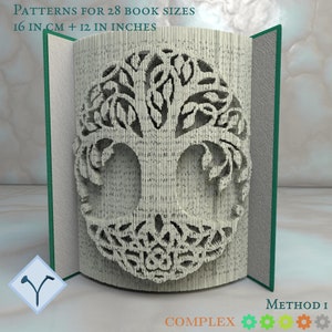 Simbolo Dell'Albero Della Vita: Modello libro pieghevole, Istruzioni per tagliare e piegare libri e solo taglio, trama + modelli gratuiti