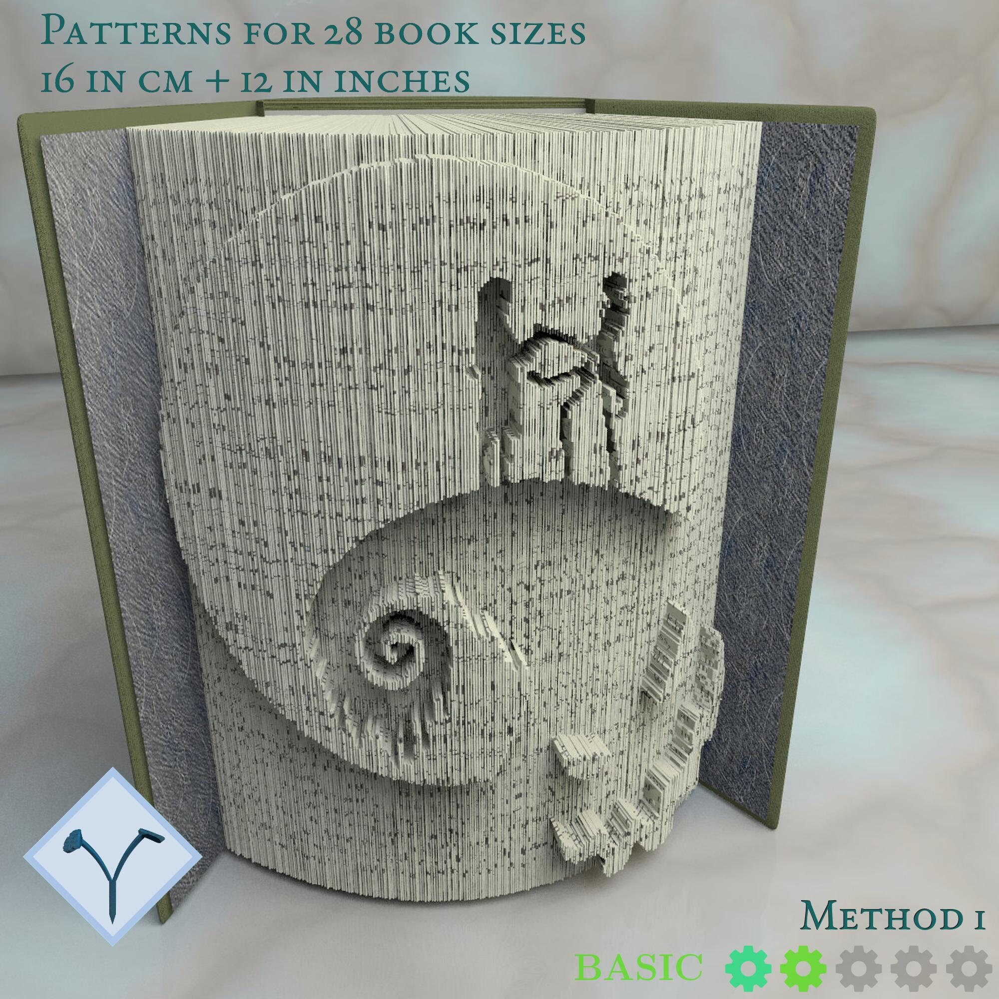 Nightmare Before Christmas Book Folding Pattern Instruction Etsy