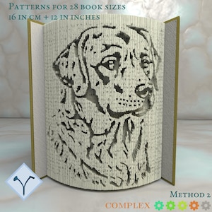 Cane Labrador Retriever: Modello di libro pieghevole, Istruzioni per tagliare e piegare libri e tagliare solo, struttura + modelli gratuiti