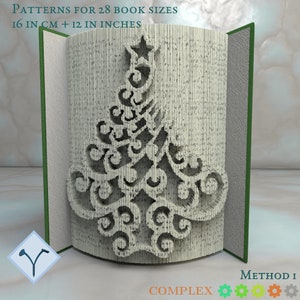 Albero Di Natale: Modello libro pieghevole, Istruzioni per tagliare e piegare libri e solo taglio, struttura + modelli gratuiti
