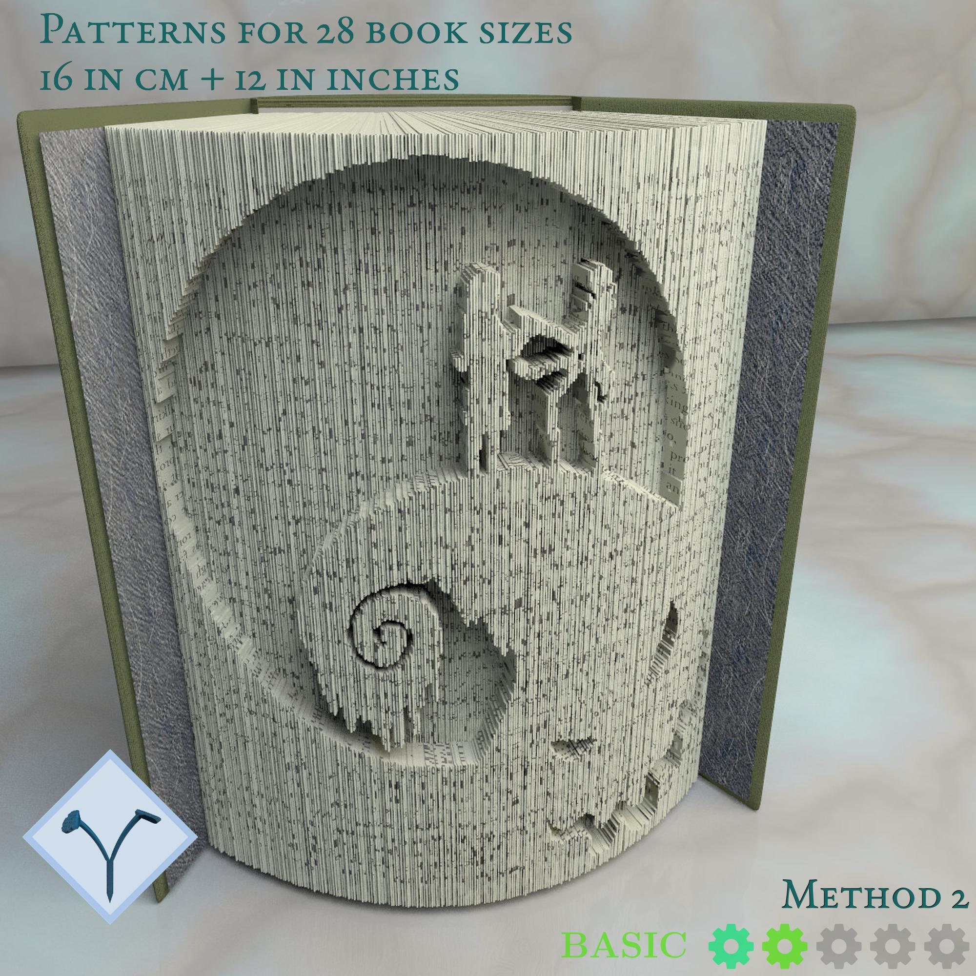 Nightmare Before Christmas Book Folding Pattern Instruction Etsy