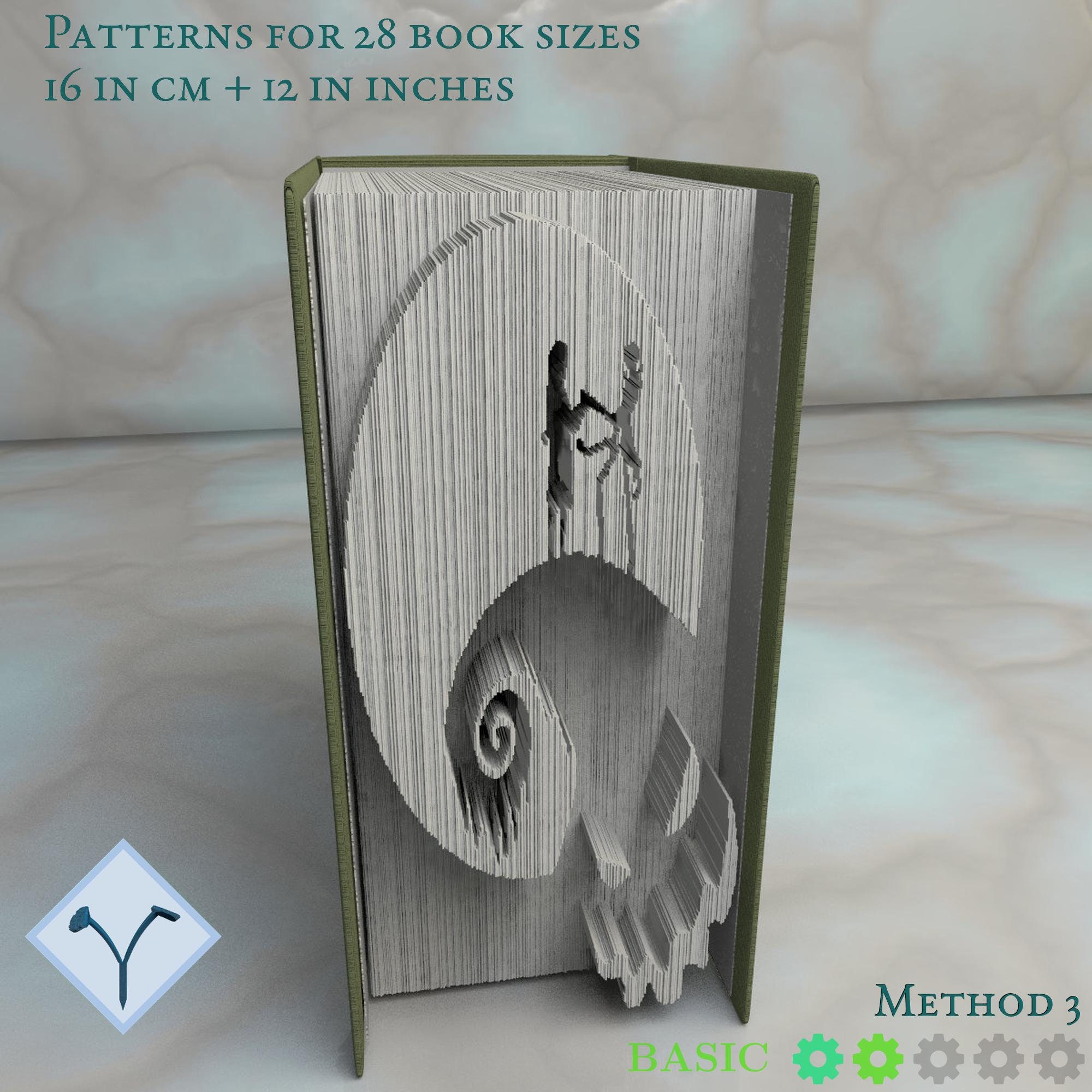 Nightmare Before Christmas Book Folding Pattern Instruction Etsy