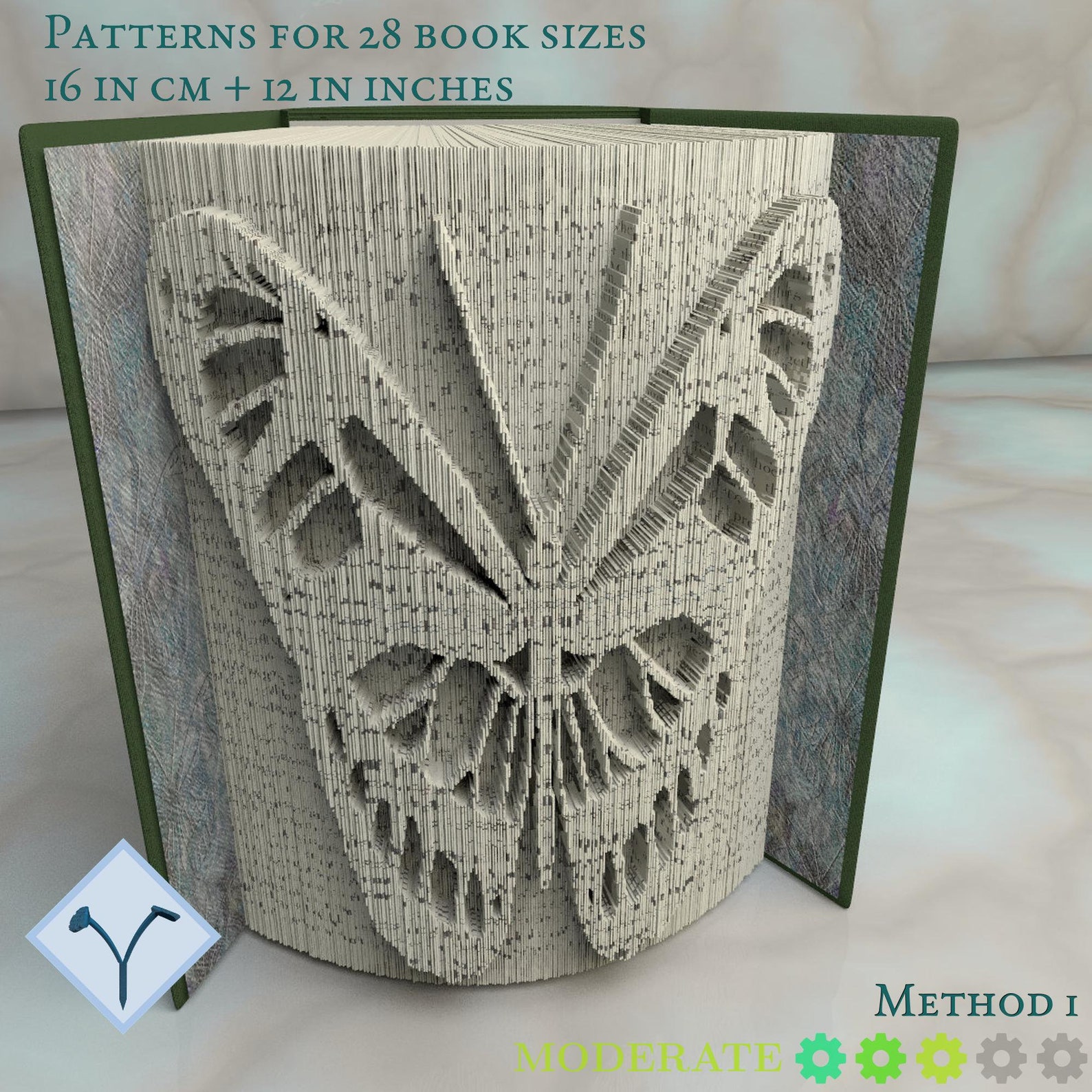 Butterfly: DIY Cut & Fold Art, Book Folding Pattern and Instructions ...