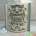 Owl: Book Folding Pattern, Instruction DIY folded book art, cut and fold books & only cut + free patterns + free texture 