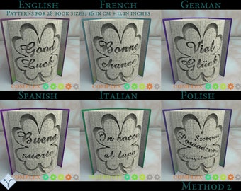 Good Luck Clover: DIY Cut & Fold Art, Book Folding Pattern and Instructions (PDF)