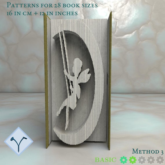 Fairy: Book Folding Pattern book folding art patterns folded book patterns book art DIY Template /& Instruction Foldbook