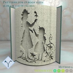 Madre E Figlia: Modello di libro pieghevole, Istruzioni per tagliare e piegare libri e tagliare solo, struttura + modelli gratuiti