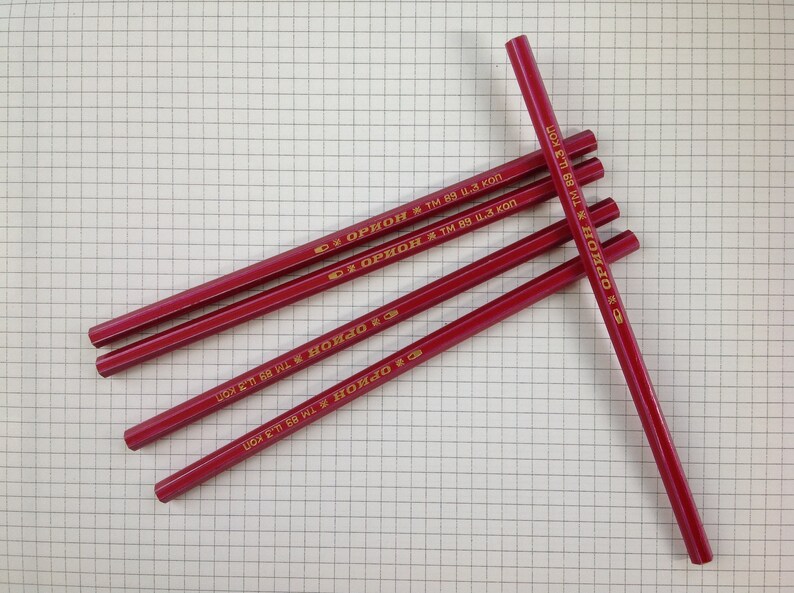 Vintaje pencils,soviet pencils,old pencils 1989,vintage souvenir
