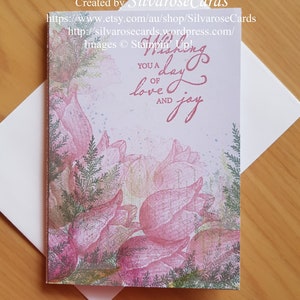 Carte di amicizia timbrate a mano, Amicizia, Occasioni speciali, Tulipani senza tempo, Stampin' Up, Carte timbrate a mano uniche